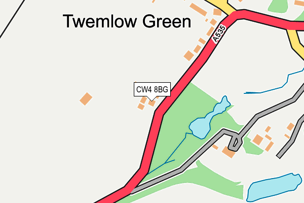 CW4 8BG map - OS OpenMap – Local (Ordnance Survey)