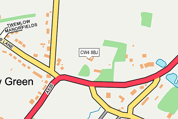 CW4 8BJ map - OS OpenMap – Local (Ordnance Survey)