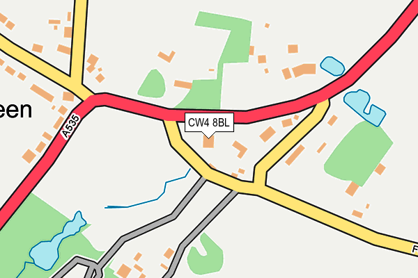 CW4 8BL map - OS OpenMap – Local (Ordnance Survey)