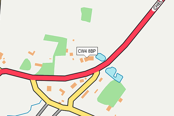 CW4 8BP map - OS OpenMap – Local (Ordnance Survey)