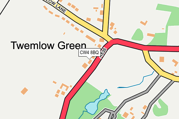 CW4 8BQ map - OS OpenMap – Local (Ordnance Survey)