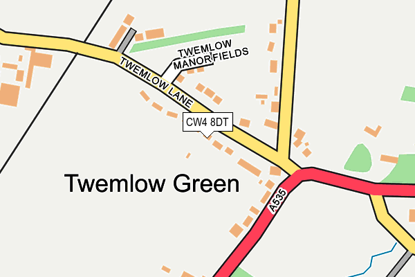 CW4 8DT map - OS OpenMap – Local (Ordnance Survey)