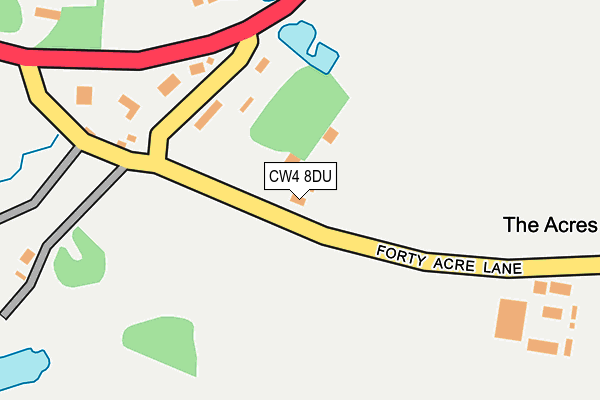 CW4 8DU map - OS OpenMap – Local (Ordnance Survey)