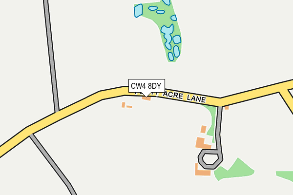 CW4 8DY map - OS OpenMap – Local (Ordnance Survey)