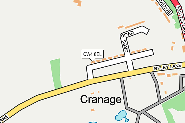 CW4 8EL map - OS OpenMap – Local (Ordnance Survey)