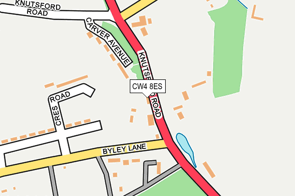 CW4 8ES map - OS OpenMap – Local (Ordnance Survey)