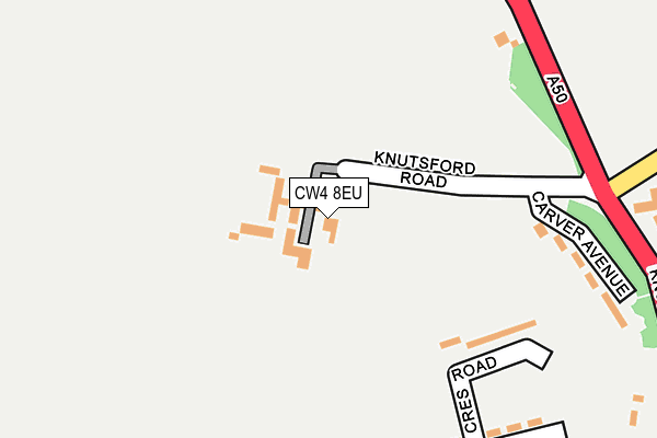 CW4 8EU map - OS OpenMap – Local (Ordnance Survey)