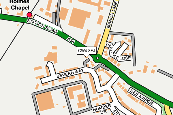 CW4 8FJ map - OS OpenMap – Local (Ordnance Survey)