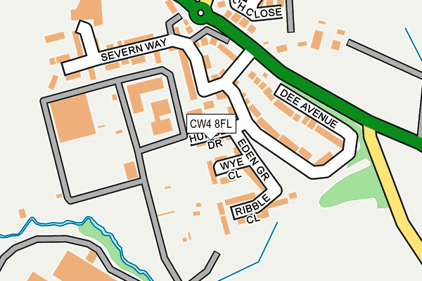 CW4 8FL map - OS OpenMap – Local (Ordnance Survey)