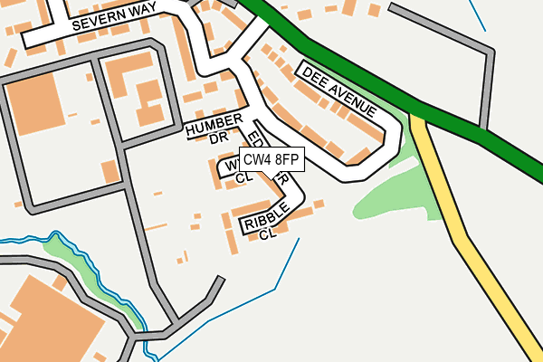 CW4 8FP map - OS OpenMap – Local (Ordnance Survey)