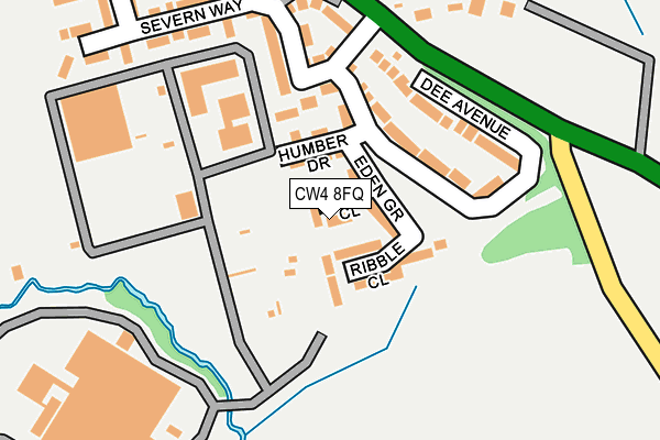 CW4 8FQ map - OS OpenMap – Local (Ordnance Survey)
