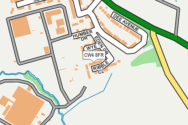 CW4 8FR map - OS OpenMap – Local (Ordnance Survey)