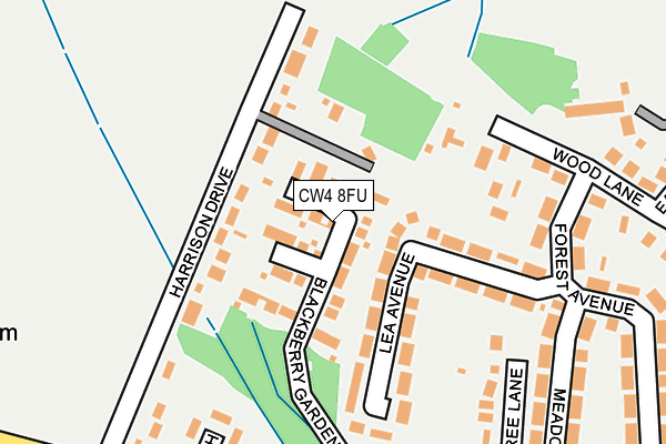 CW4 8FU map - OS OpenMap – Local (Ordnance Survey)