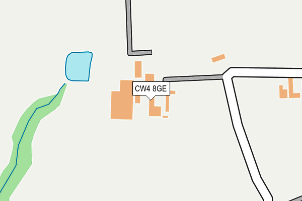 CW4 8GE map - OS OpenMap – Local (Ordnance Survey)