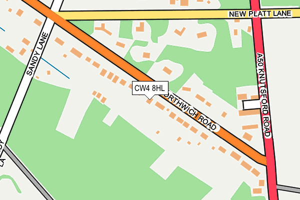CW4 8HL map - OS OpenMap – Local (Ordnance Survey)