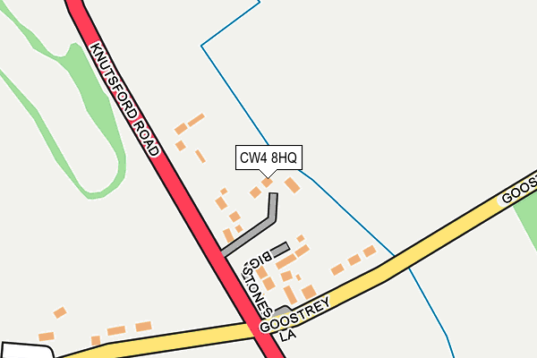 CW4 8HQ map - OS OpenMap – Local (Ordnance Survey)