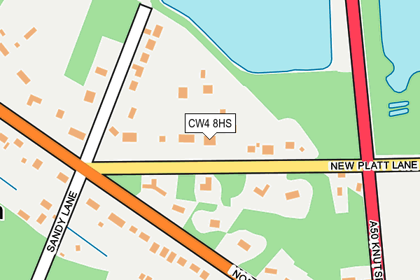 CW4 8HS map - OS OpenMap – Local (Ordnance Survey)