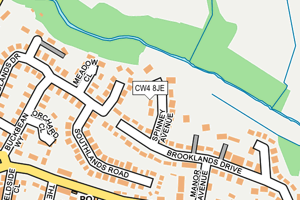 CW4 8JE map - OS OpenMap – Local (Ordnance Survey)