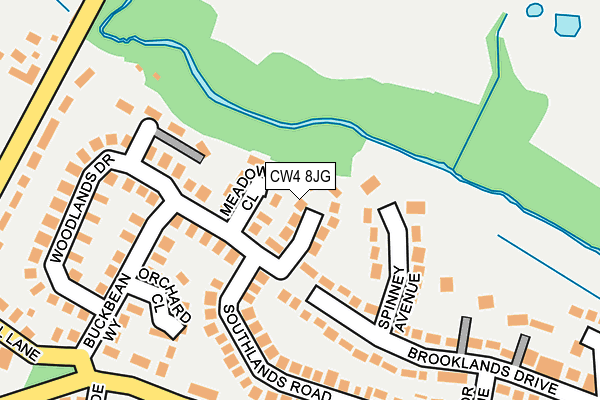 CW4 8JG map - OS OpenMap – Local (Ordnance Survey)