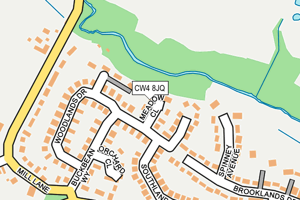 CW4 8JQ map - OS OpenMap – Local (Ordnance Survey)