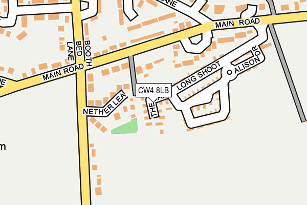 CW4 8LB map - OS OpenMap – Local (Ordnance Survey)