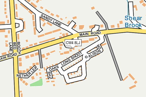 CW4 8LJ map - OS OpenMap – Local (Ordnance Survey)