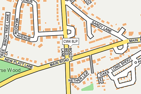 CW4 8LP map - OS OpenMap – Local (Ordnance Survey)