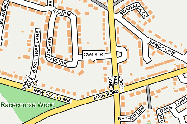 CW4 8LR map - OS OpenMap – Local (Ordnance Survey)