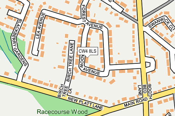 CW4 8LS map - OS OpenMap – Local (Ordnance Survey)