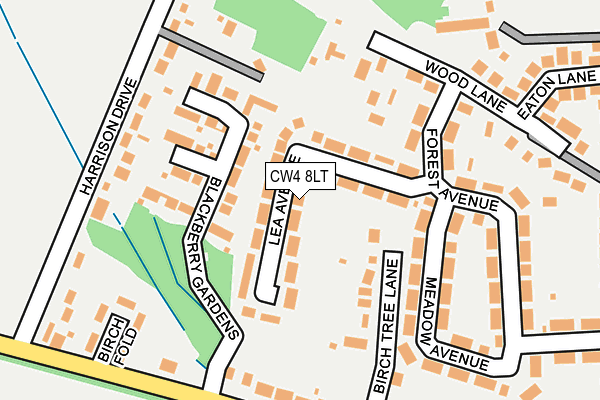 CW4 8LT map - OS OpenMap – Local (Ordnance Survey)
