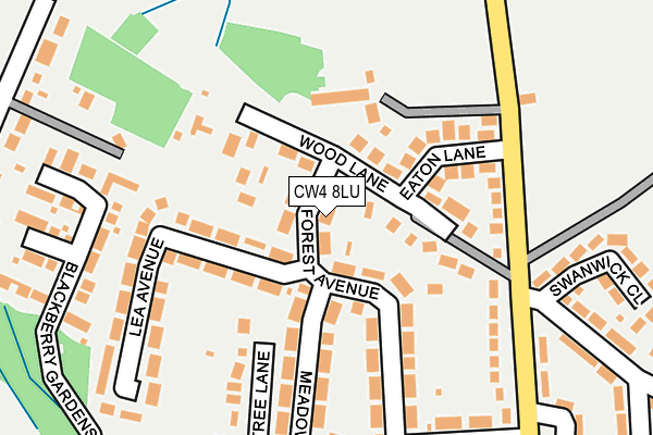 CW4 8LU map - OS OpenMap – Local (Ordnance Survey)