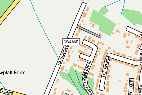 CW4 8NP map - OS OpenMap – Local (Ordnance Survey)