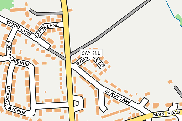 CW4 8NU map - OS OpenMap – Local (Ordnance Survey)