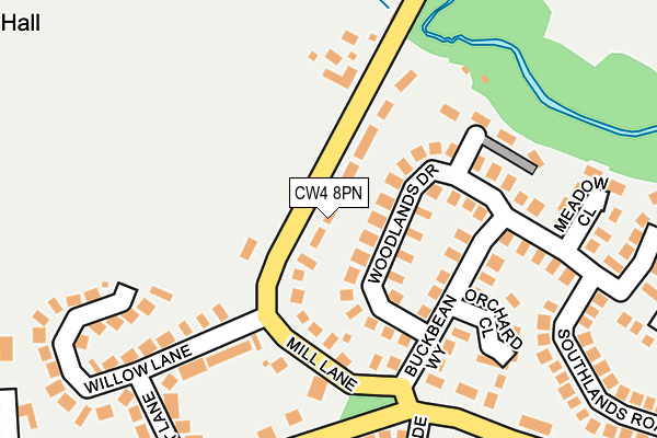 CW4 8PN map - OS OpenMap – Local (Ordnance Survey)