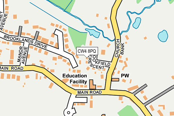 CW4 8PQ map - OS OpenMap – Local (Ordnance Survey)