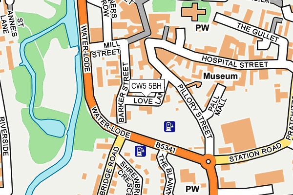 Map of NANTWICH CHIROPRACTIC LIMITED at local scale