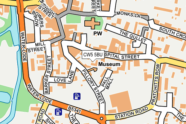 CW5 5BU map - OS OpenMap – Local (Ordnance Survey)