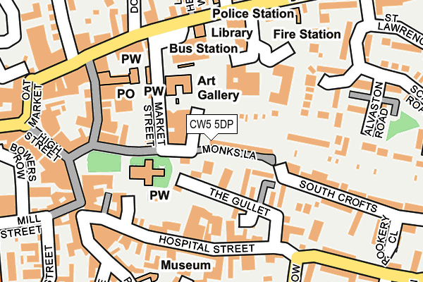 CW5 5DP map - OS OpenMap – Local (Ordnance Survey)