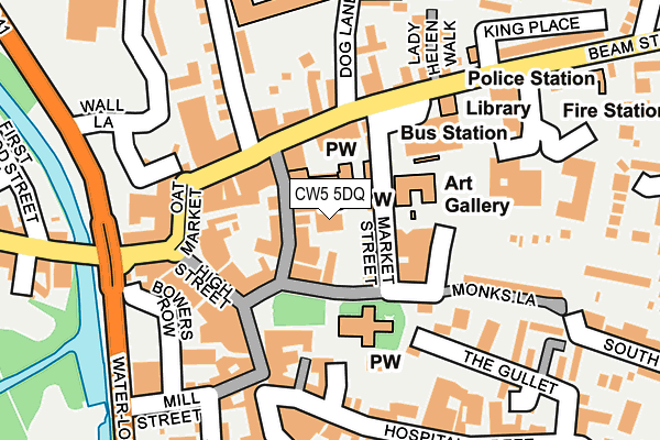 CW5 5DQ map - OS OpenMap – Local (Ordnance Survey)