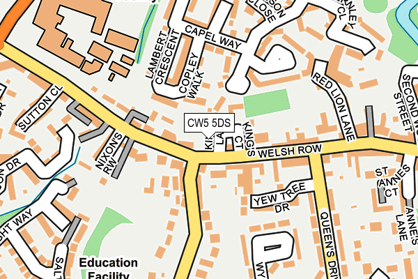 CW5 5DS map - OS OpenMap – Local (Ordnance Survey)