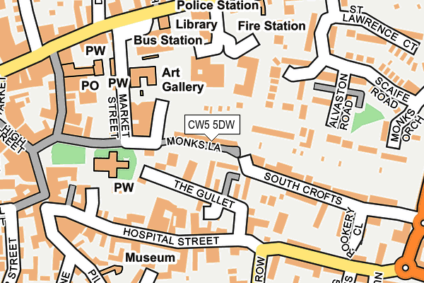 CW5 5DW map - OS OpenMap – Local (Ordnance Survey)