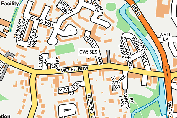 CW5 5ES map - OS OpenMap – Local (Ordnance Survey)