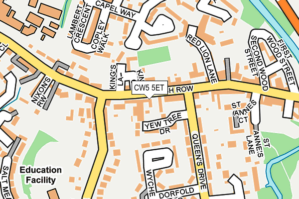 CW5 5ET map - OS OpenMap – Local (Ordnance Survey)