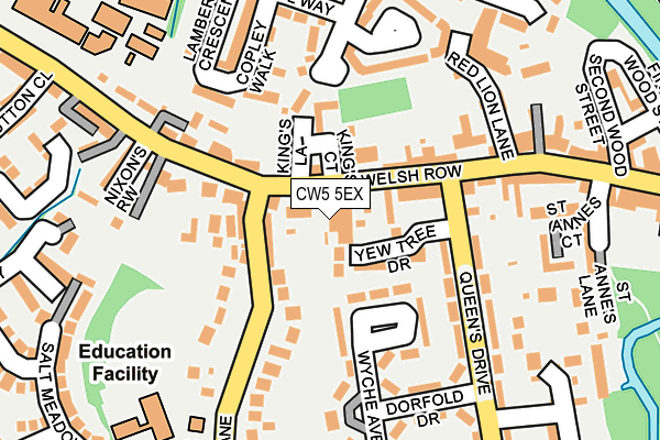 CW5 5EX map - OS OpenMap – Local (Ordnance Survey)