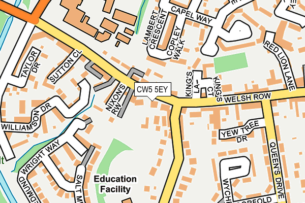 CW5 5EY map - OS OpenMap – Local (Ordnance Survey)