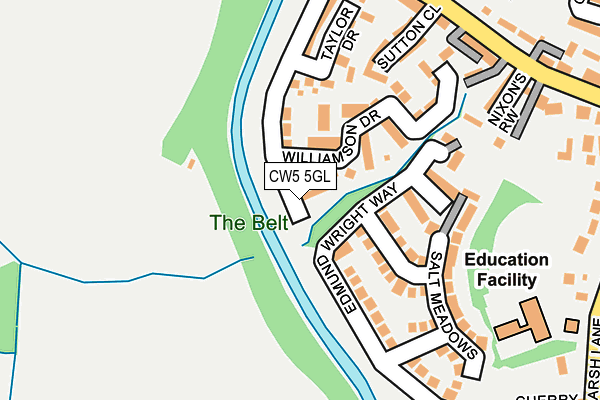 CW5 5GL map - OS OpenMap – Local (Ordnance Survey)