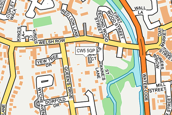 CW5 5GP map - OS OpenMap – Local (Ordnance Survey)