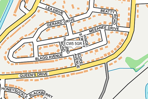 CW5 5GR map - OS OpenMap – Local (Ordnance Survey)