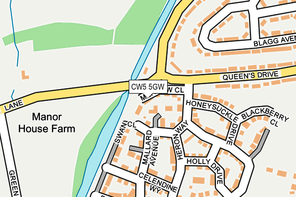 CW5 5GW map - OS OpenMap – Local (Ordnance Survey)