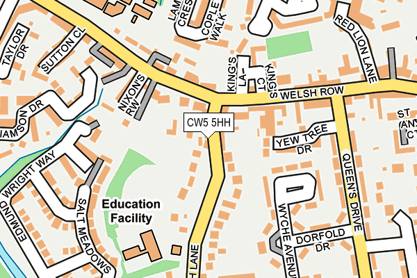 CW5 5HH map - OS OpenMap – Local (Ordnance Survey)